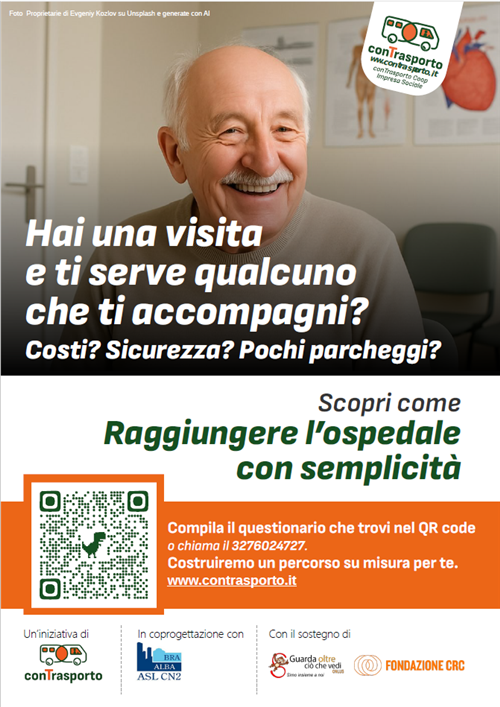 Attivazione del nuovo SERVIZIO di TRASPORTO a chiamata dellASL CN2